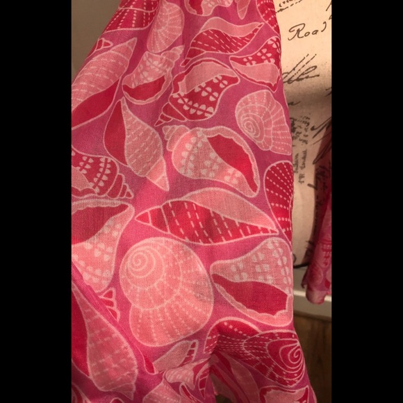Pink seashell scarf - Picture 6 of 6